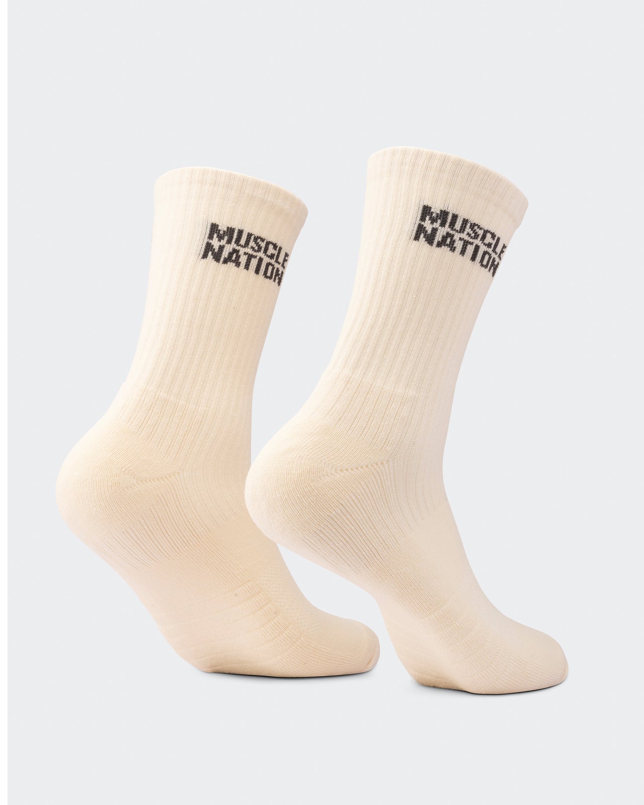 Mens Essential Crew Socks (3x Pack) - Cream / Eggshell / Evergreen-Socks-Cream / Eggshell / Evergreen-AC112336CRMEGGEGRN-ONE-MNAPPRL26514-7-Muscle Nation