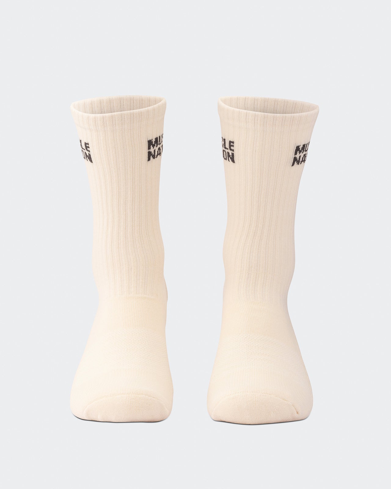 Mens Essential Crew Socks (2x Pack) - Taupe / Dew-Socks-Taupe / Dew-AC092311TAUPDEW-ONE-MNAPPRL26520-8-Muscle Nation