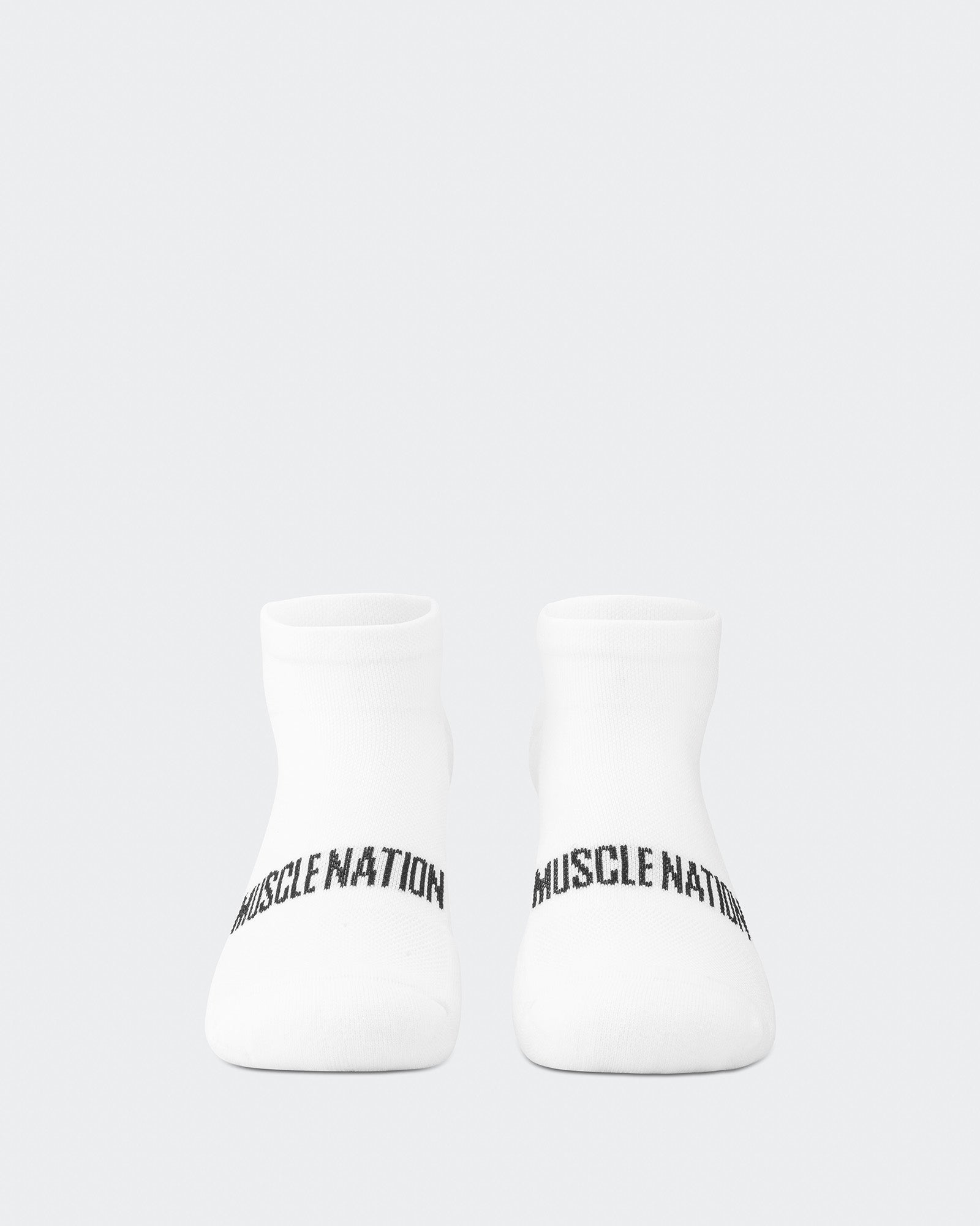 Mens Ankle Socks (2X Pack) - White-Socks-ACC1125237WHT-MNAPPRL47953-3-Muscle Nation