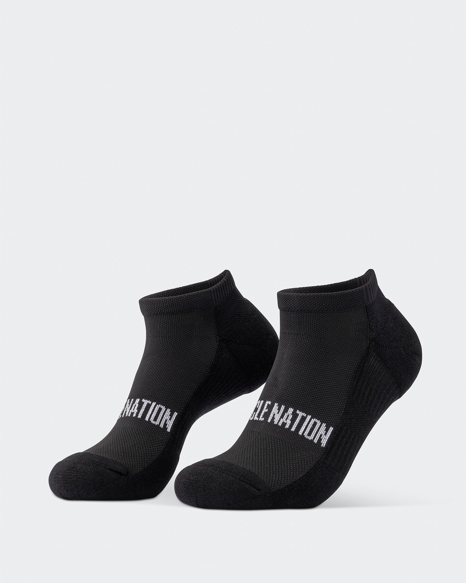 Mens Ankle Socks (2X Pack) - Black-Socks-ACC1125237BLK-MNAPPRL47954-1-Muscle Nation