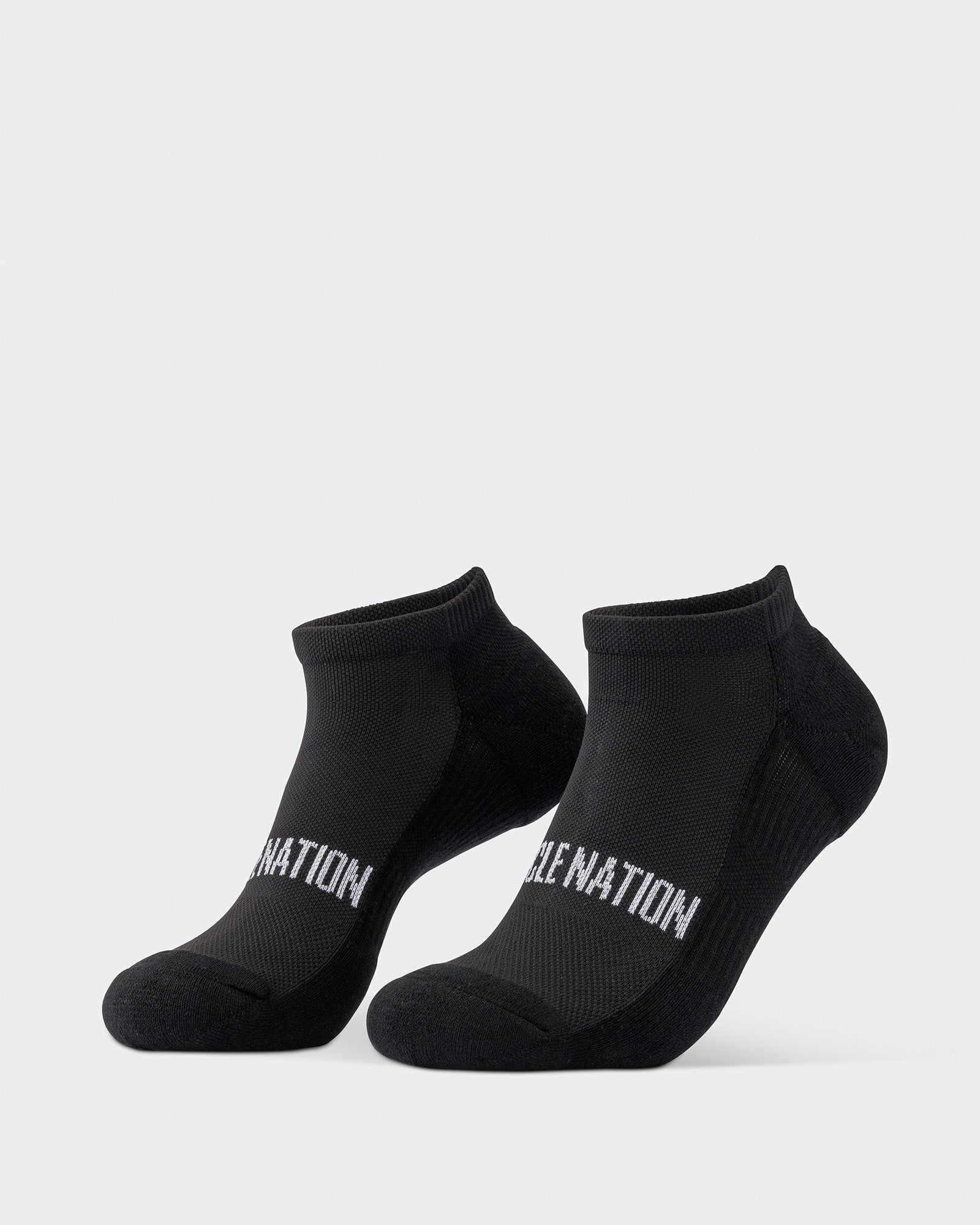 Mens Ankle Socks (2X Pack) - Black-Socks-ACC1125237BLK-MNAPPRL47954-1-Muscle Nation