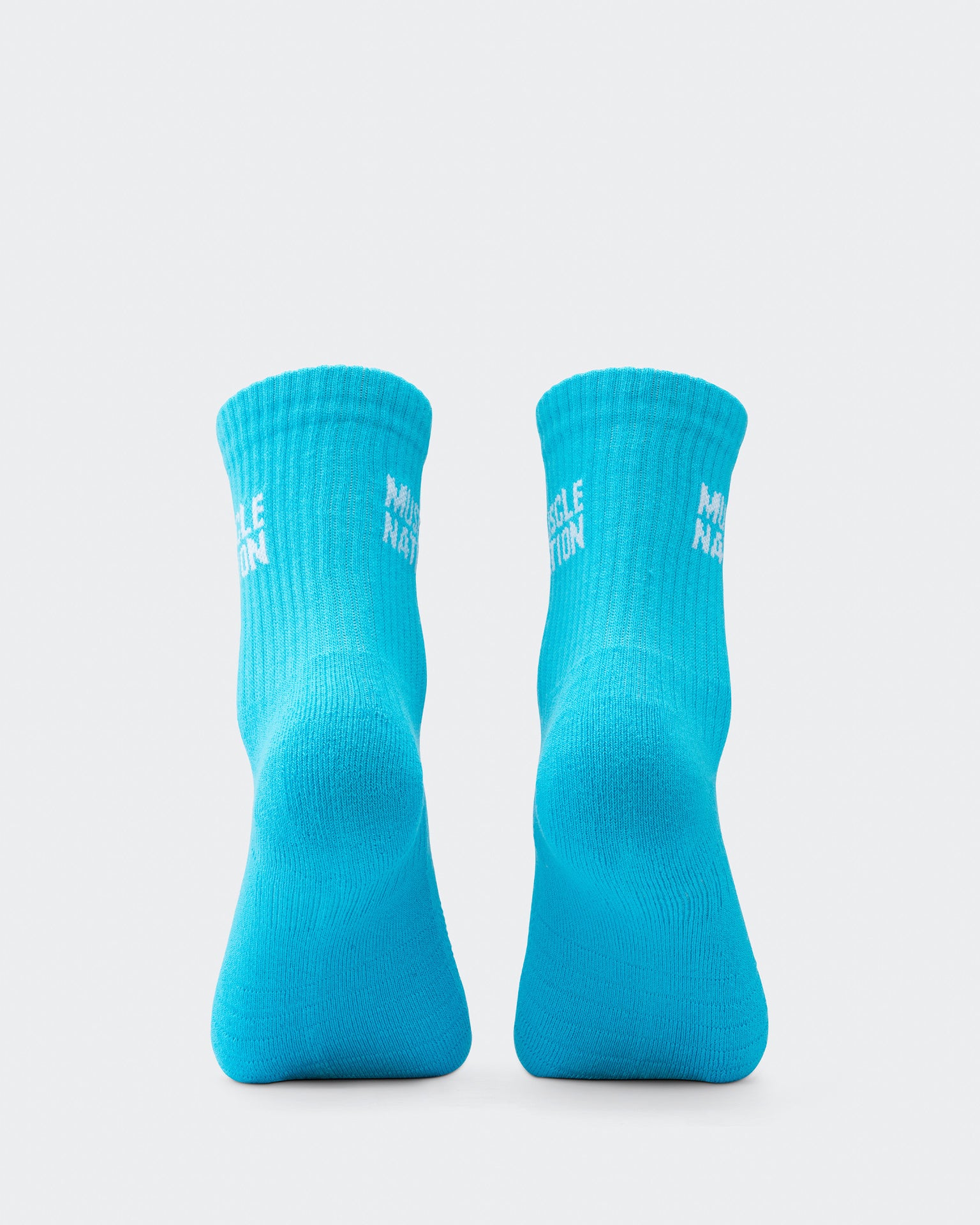 Womens Essential Crew Socks (3x Pack) - Navy / Hawaiian Blue / Off White-Socks-Navy / Hawaiian Blue / White-AC112335NVYHAWABLUWHT-ONE-MNAPPRL26511-7-Muscle Nation