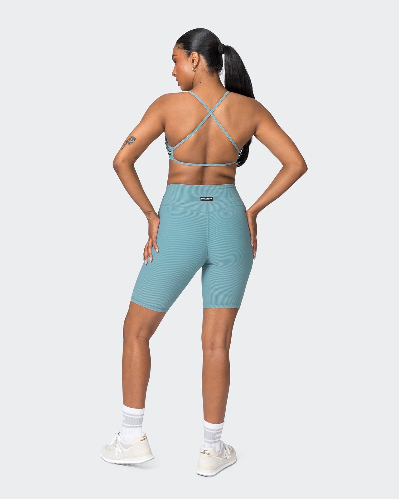 Essence Vintage Rib Bralette - Washed Harbour-Bralettes-XS-072323WSHHRB-XS-MNAPPRL25893-8-Muscle Nation