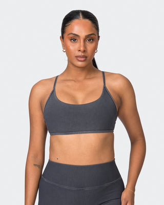 Essence Vintage Rib Bralette - Washed Black-Bralettes-XS-072323WSHBLK-XS-MNAPPRL25877-1-Muscle Nation