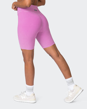 Zero Rise Vintage Rib Referee Length Shorts - Washed Dahlia-Shorts-XXS-072327WSHDHL-XXS-MNAPPRL26036-1-Muscle Nation