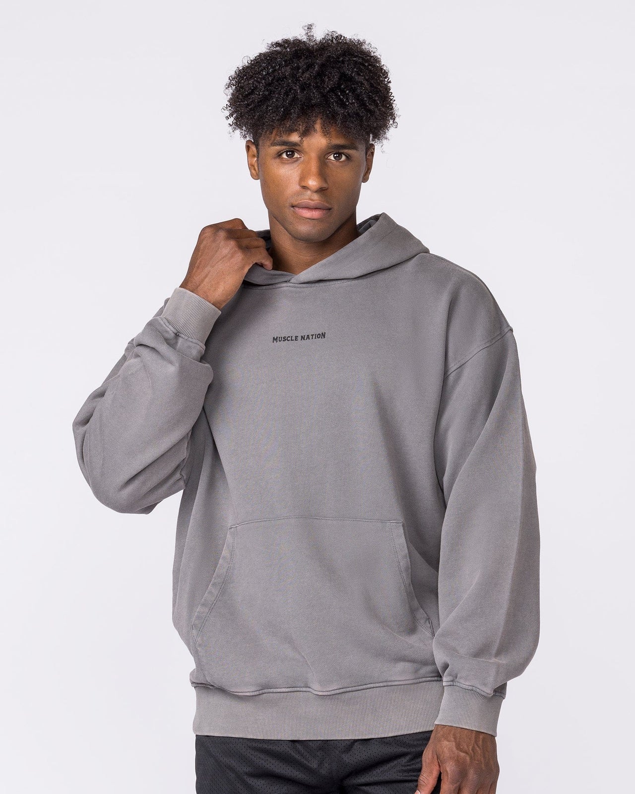 Spartan Vintage Hoodie Washed Tornado - Muscle Nation men's hoodie, view 2