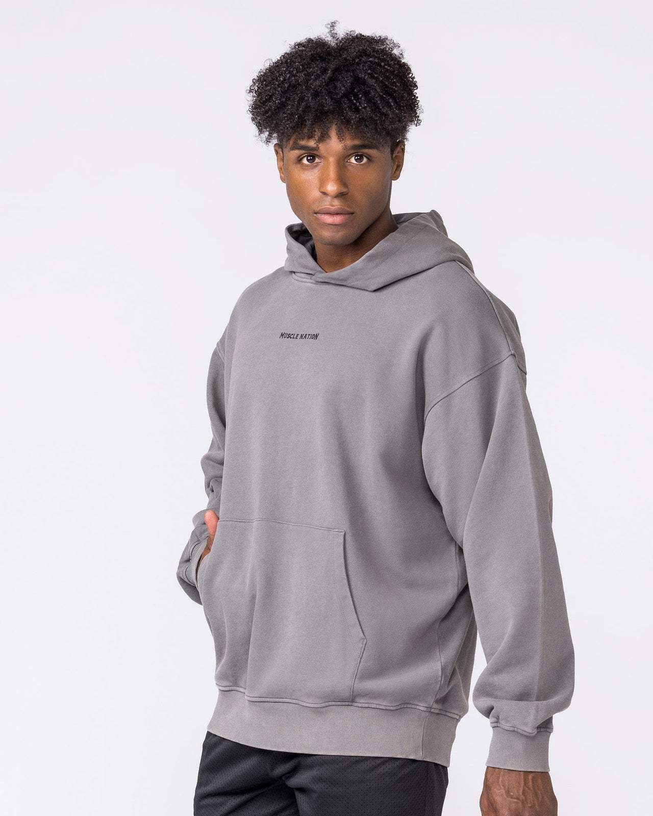 Spartan Vintage Hoodie Washed Tornado - Muscle Nation men's hoodie, view 4
