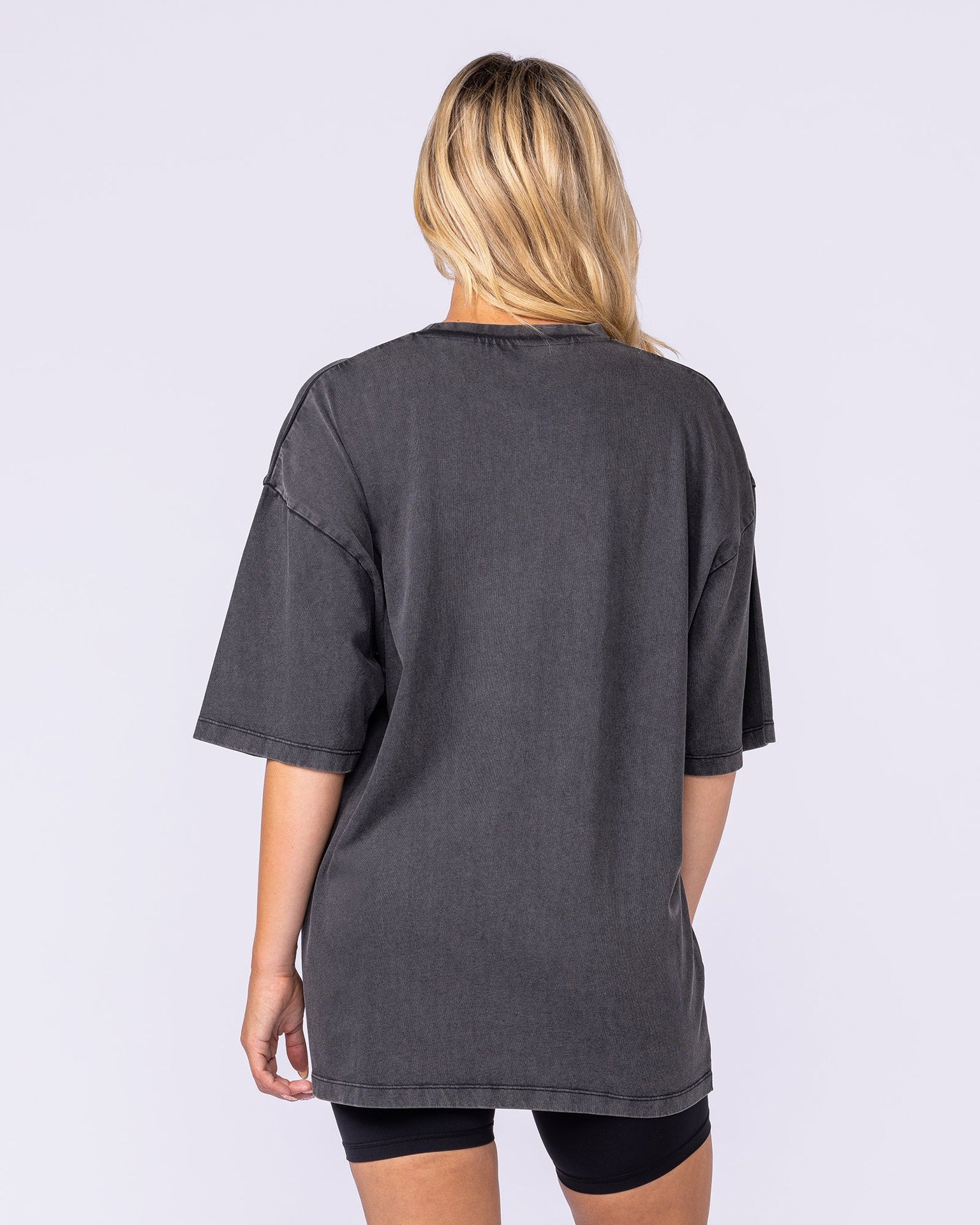 Spartan Oversized Vintage Tee - Washed Black-T-Shirts-XS-1125182WSHBLK-XS-MNAPPRL47721-8-Muscle Nation