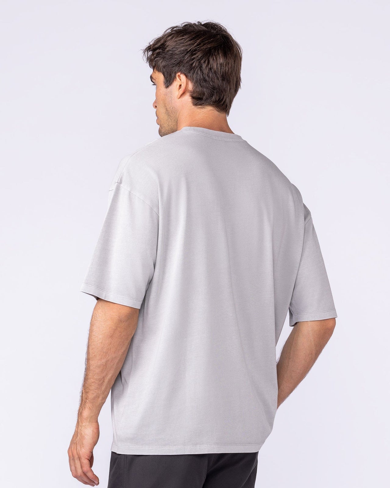 Spartan Oversized Vintage Tee Washed Quiet Grey - Muscle Nation men's gym tee, view 2