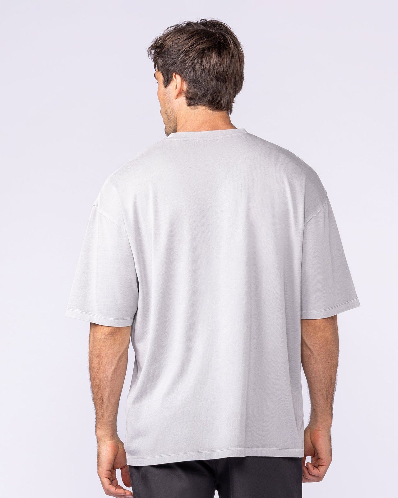 Spartan Oversized Vintage Tee Washed Quiet Grey - Muscle Nation men's gym tee, view 4