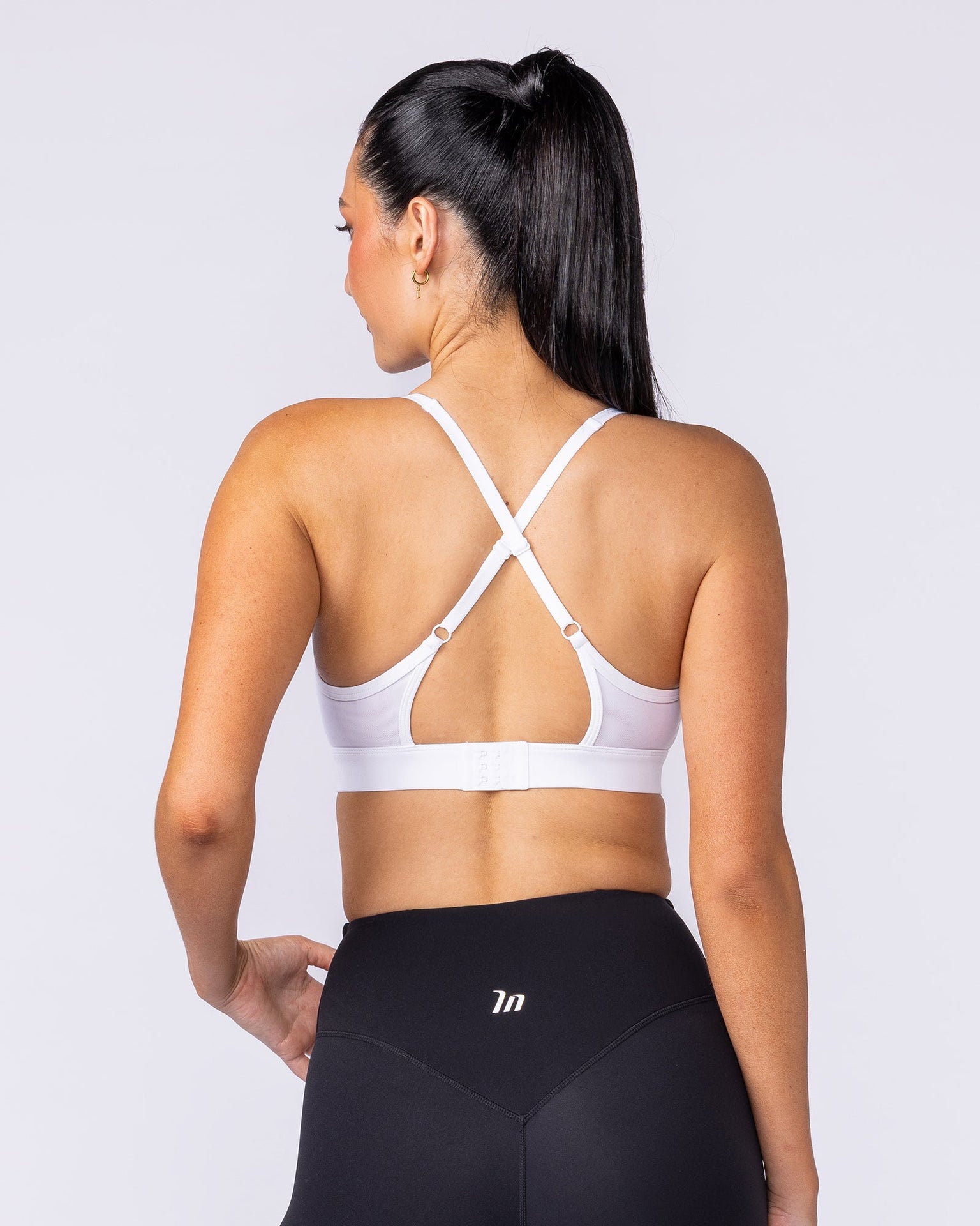 Stadium Bra - White-Sports Bras-XS-1125108WHT-XS-MNAPPRL46593-4-Muscle Nation