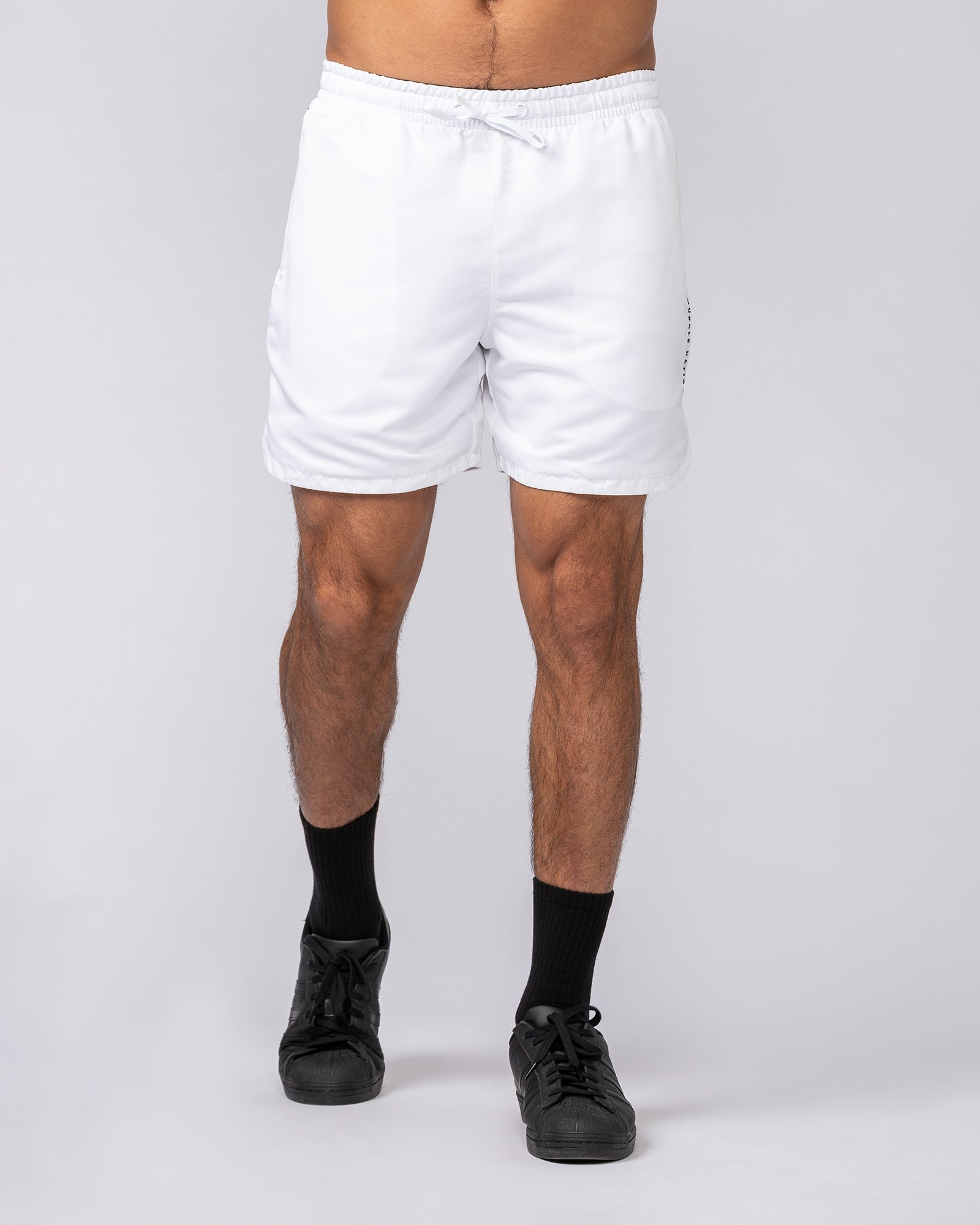 Standard Shorts - White-Shorts-S-072501WHT-S-MNAPPRL42830-2-Muscle Nation