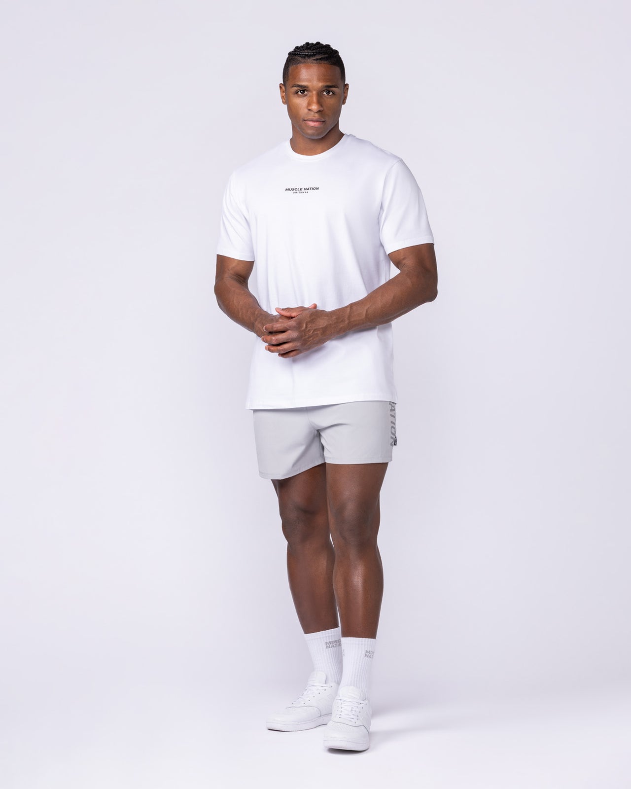Staple Condition Tee - White-T-Shirts-S-112561WHT-S-MNAPPRL44651-6-Muscle Nation