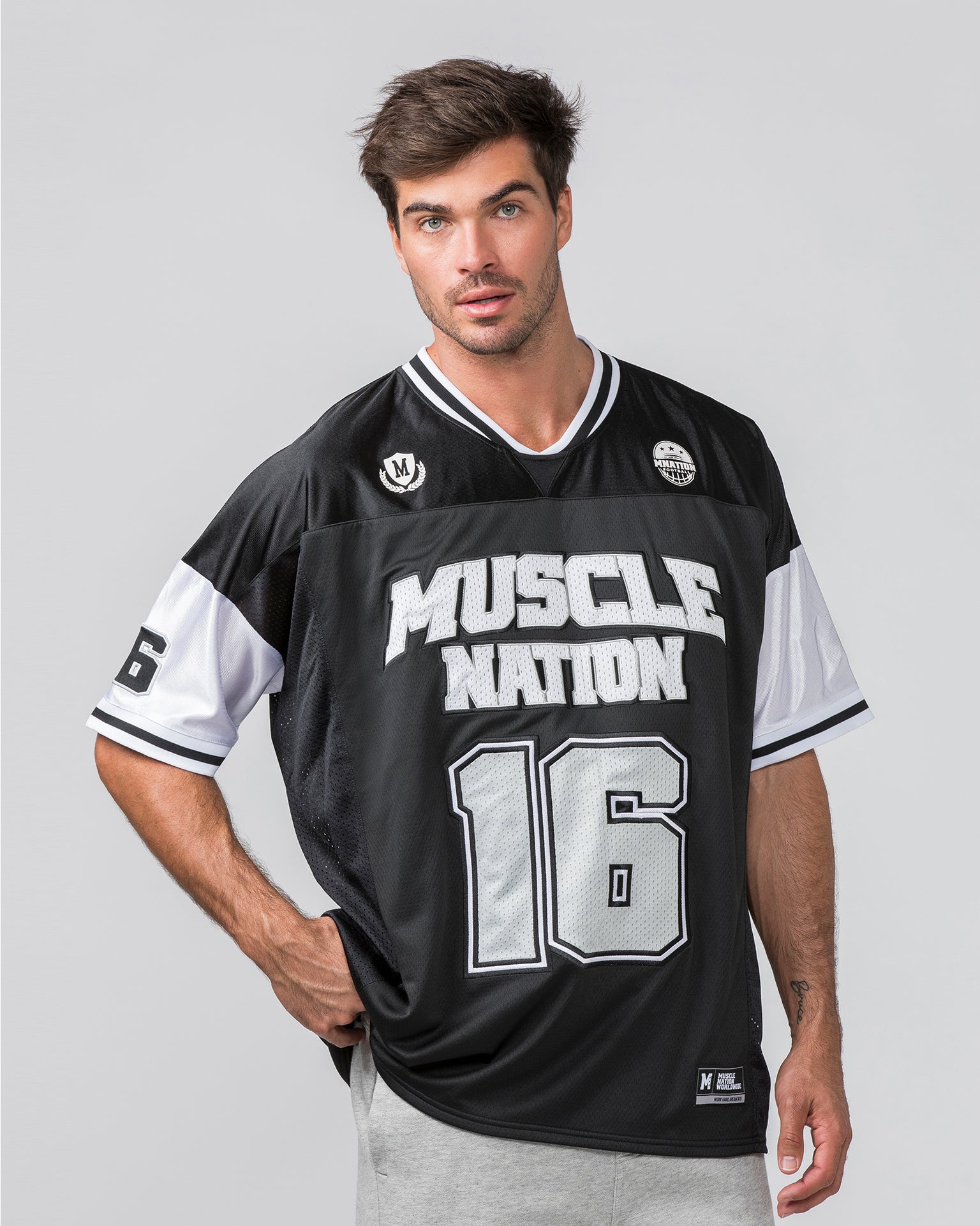 Oversized Jersey - Black-Tops-XS-022423MULTI-XS-MNAPPRL30676-2-Muscle Nation
