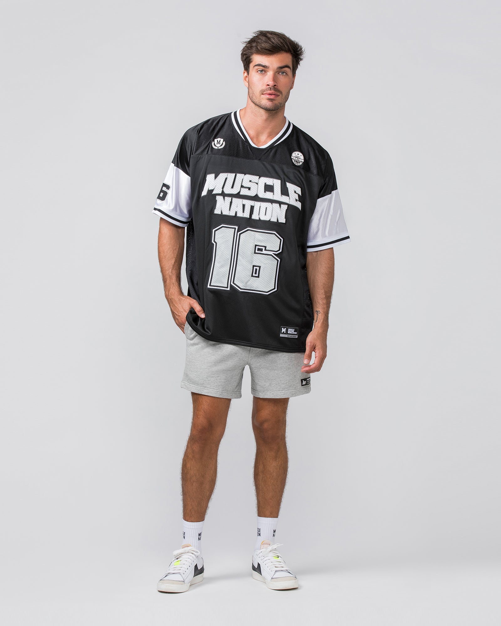 Oversized Jersey - Black-Tops-XS-022423MULTI-XS-MNAPPRL30676-6-Muscle Nation