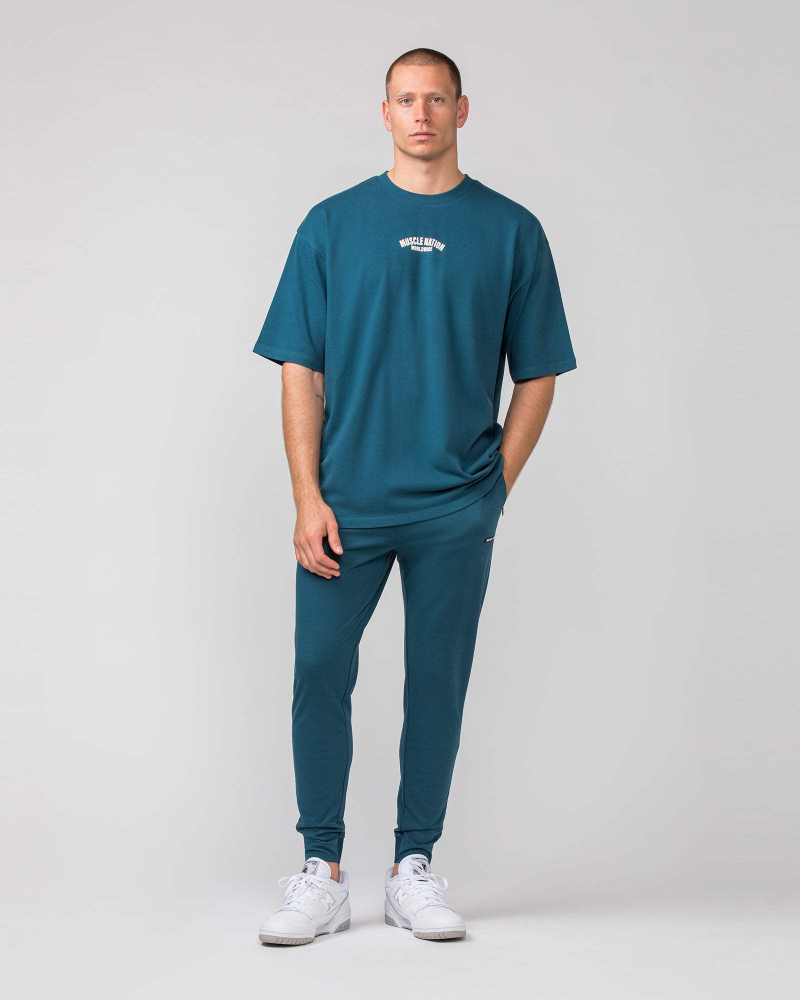 Legacy Training Tapered Jogger - Tidal Teal-Tracksuits-S-032452TIDALTEAL-S-MNAPPRL31229-6-Muscle Nation