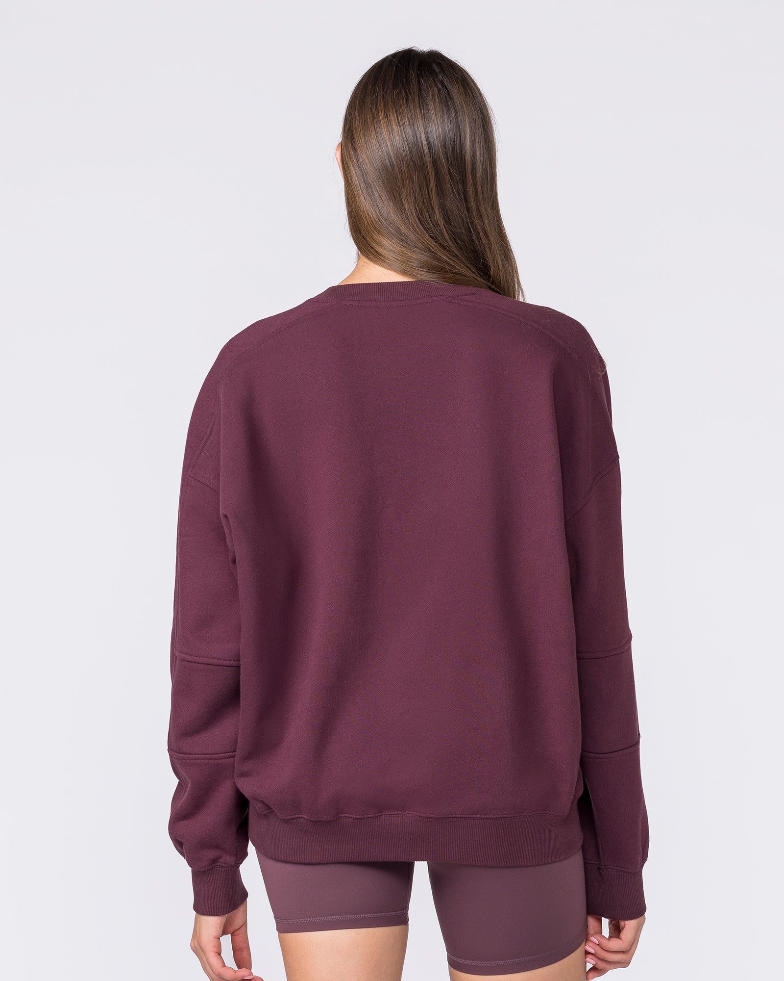Studio Boxy Pullover - Dark Cherry-Jumpers & Hoodies-XXS-032620DKCHRY-XXS-MNAPPRL49251-5-Muscle Nation