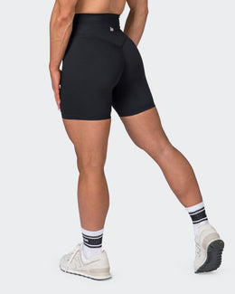 Ultra Signature Bike Shorts - Black-Shorts-XXS-052305BLK-XXS-MNAPPRL24594-1-Muscle Nation