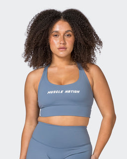 Replay Bra Stone Blue - Muscle Nation women's sports bra