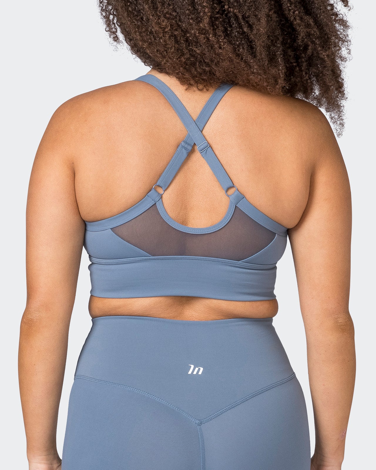 Replay Bra Stone Blue - Muscle Nation women's sports bra, view 6
