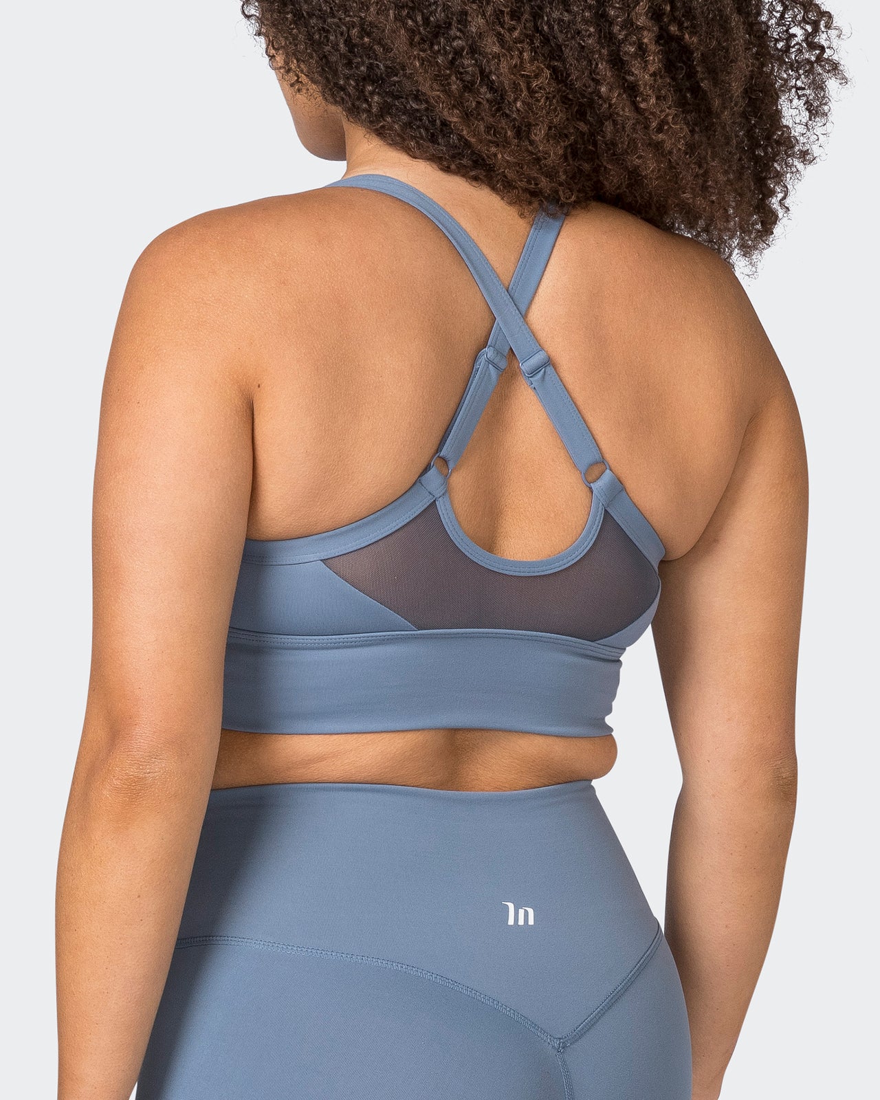 Replay Bra Stone Blue - Muscle Nation women's sports bra, view 5