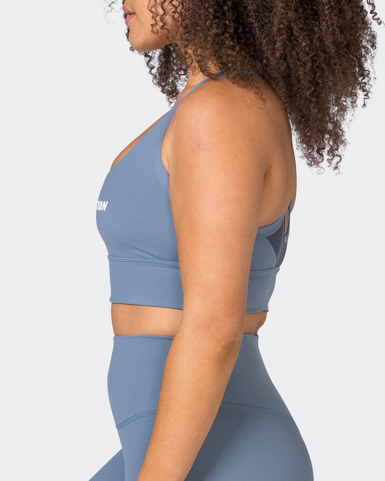 Replay Bra Stone Blue - Muscle Nation women's sports bra, view 4
