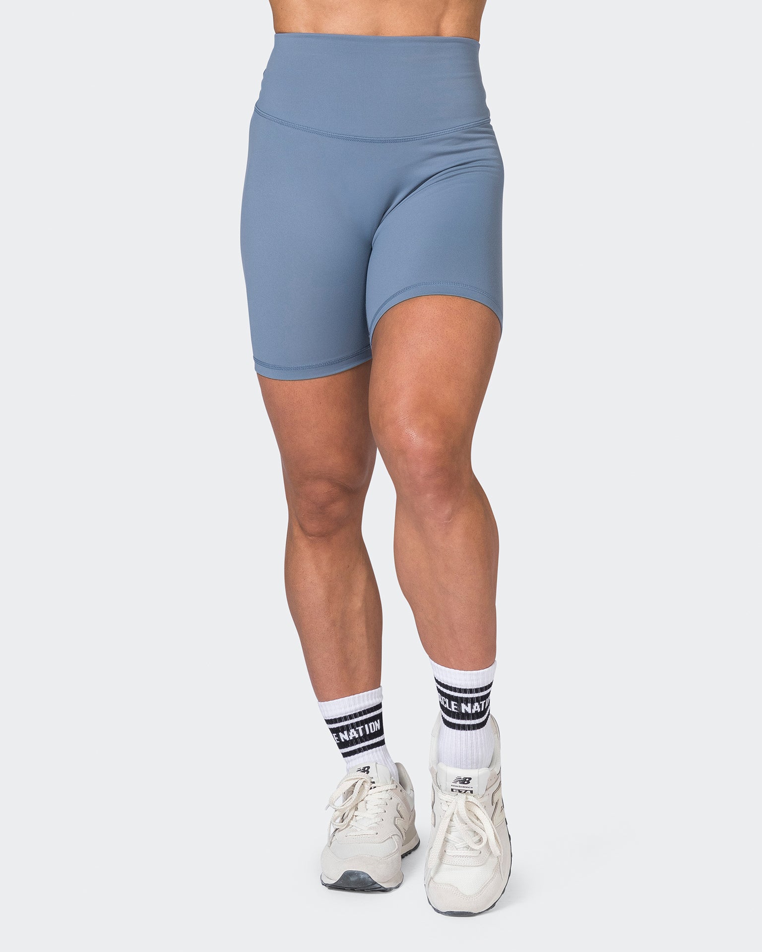 Ultra Signature Bike Shorts - Stone Blue-Shorts-XXS-052305STNBLU-XXS-MNAPPRL24621-2-Muscle Nation