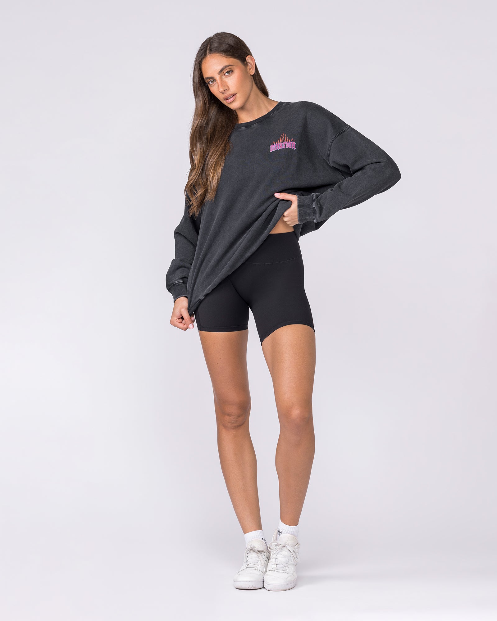 Surge Boxy Vintage Pullover - Washed Black-Jumpers & Hoodies-XXS-032622WSHBLK-XXS-MNAPPRL49278-6-Muscle Nation