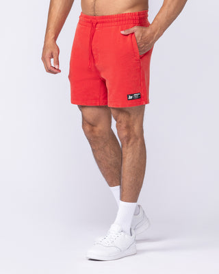 Sweat 5" Shorts - Washed Red-Shorts-S-1125162WSHRED-S-MNAPPRL47821-1-Muscle Nation