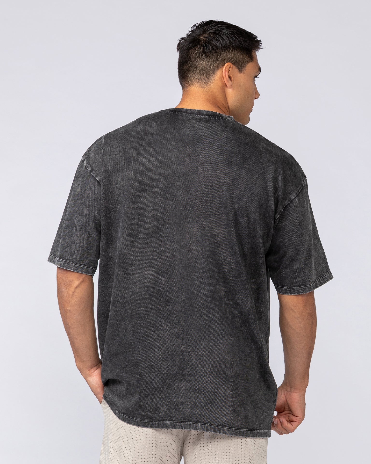 Take Flight Vintage Oversized Tee - Washed Black-T-Shirts-XS-082535WSHBLK-XS-MNAPPRL43993-4-Muscle Nation