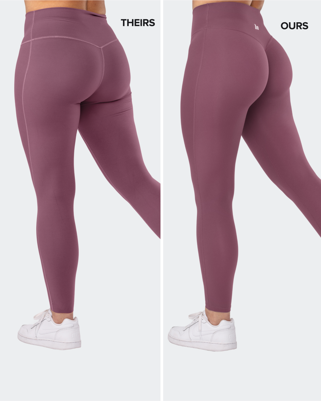 Aura Peachy Invisible Scrunch Ankle Leggings - Acai-Leggings-XXS-082507ACAI-XXS-MNAPPRL43786-2-Muscle Nation