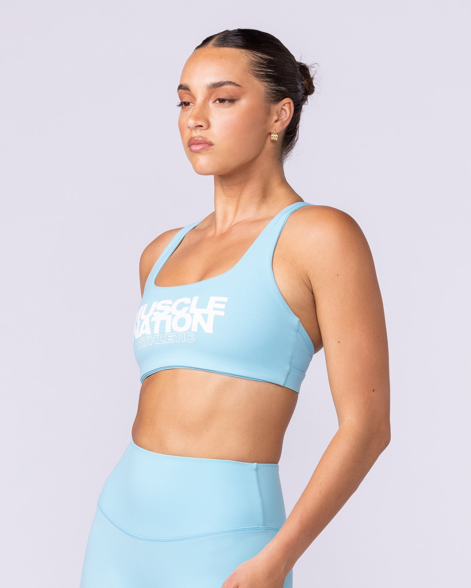 Traction Bra - Lagoon-Sports Bras-XXS-1125105LGN-XXS-MNAPPRL46646-3-Muscle Nation