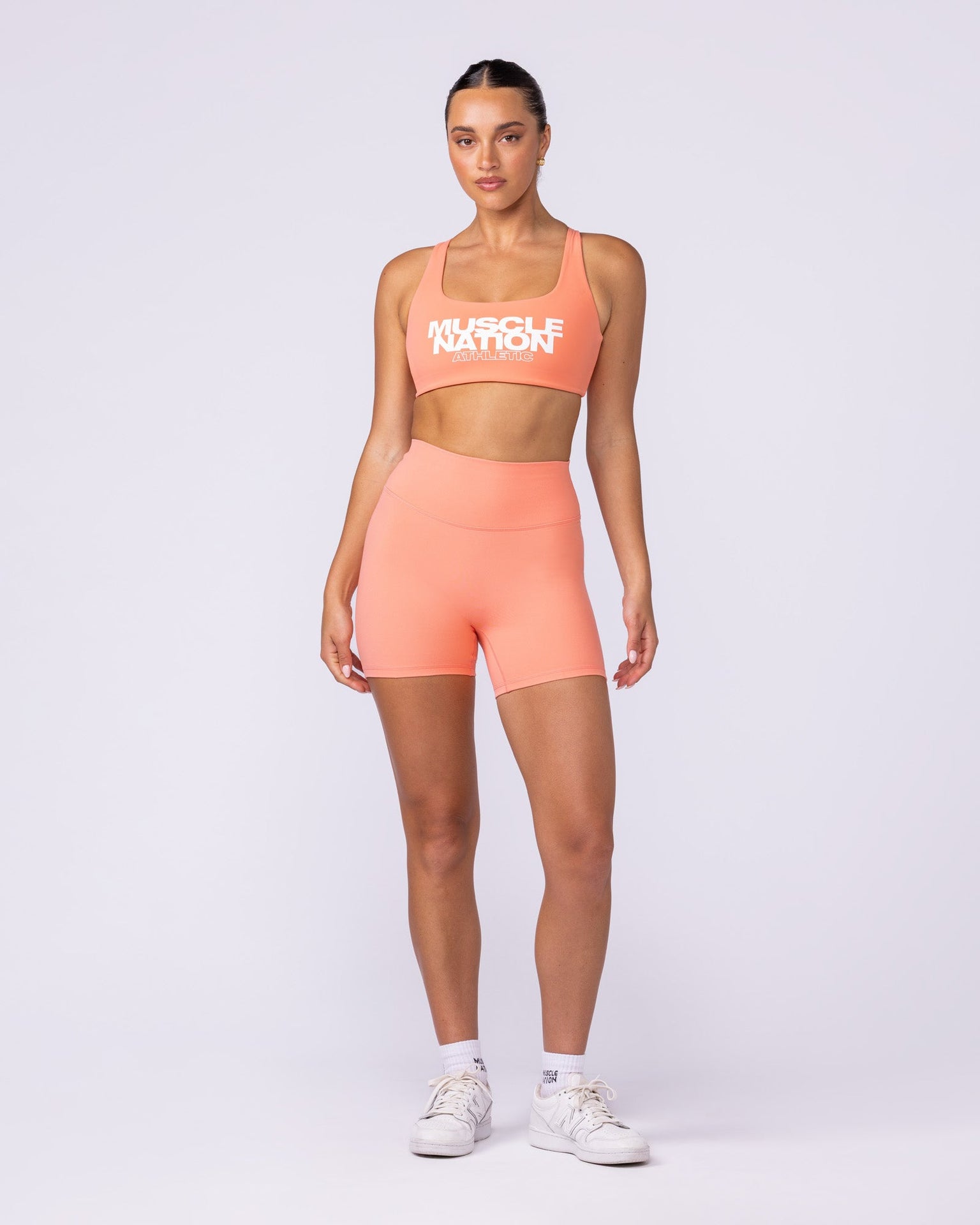 Traction Bra - Peachy-Sports Bras-XXS-1125105PEACHY-XXS-MNAPPRL46664-6-Muscle Nation