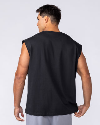 Unchained Boxy Muscle Tank - Black