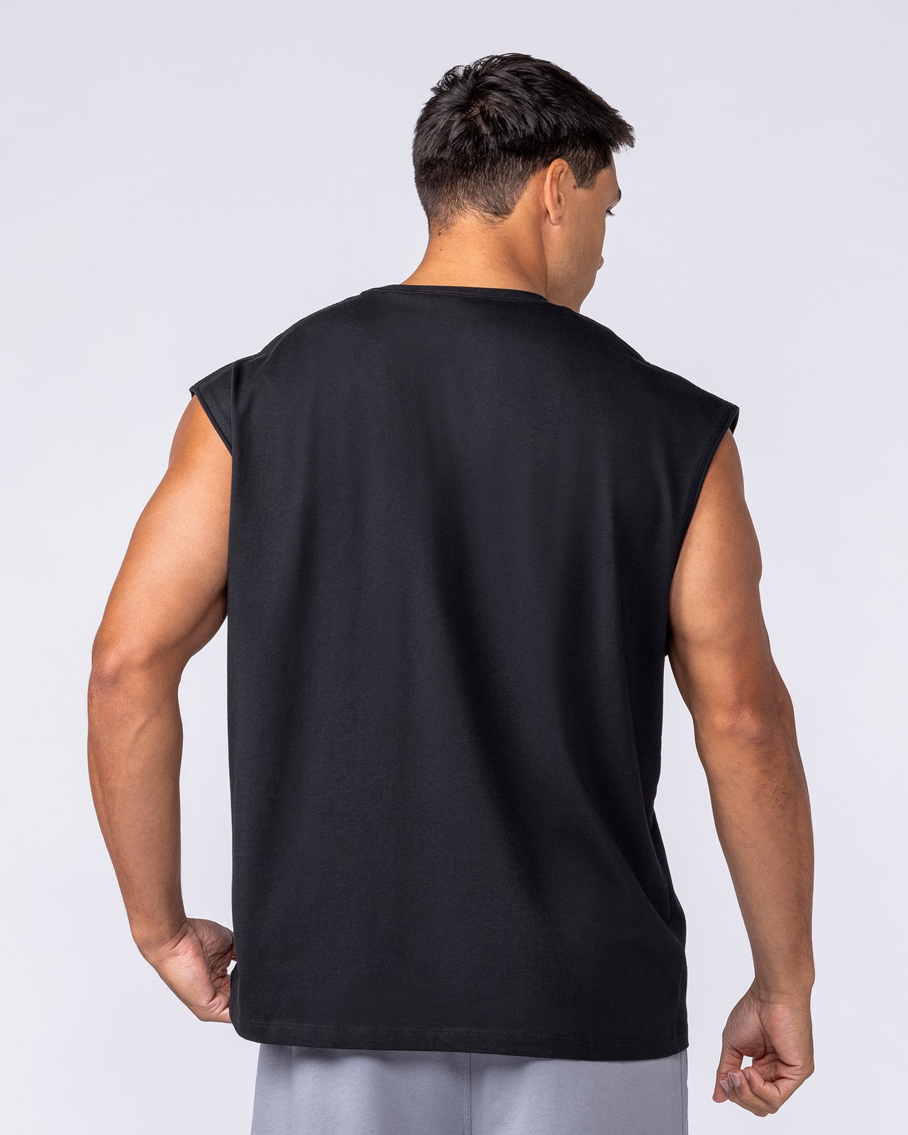 Unchained Boxy Muscle Tank - Black