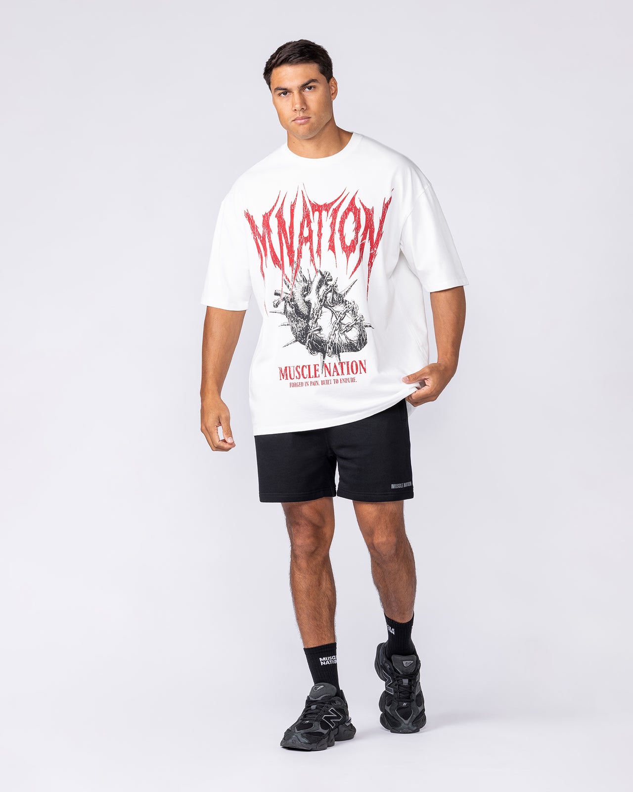 Unchained Oversized Tee - White