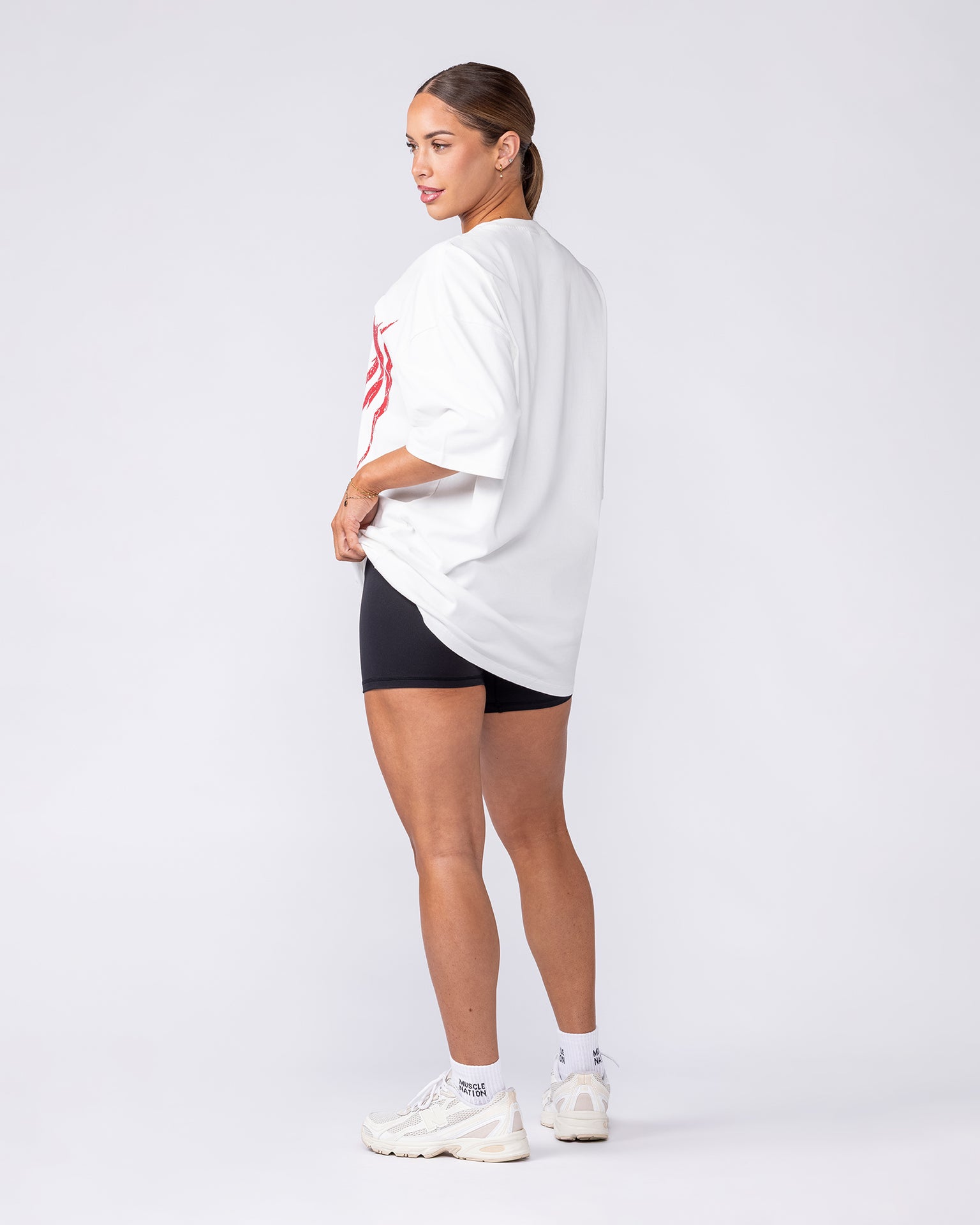 Unchained Oversized Tee - White