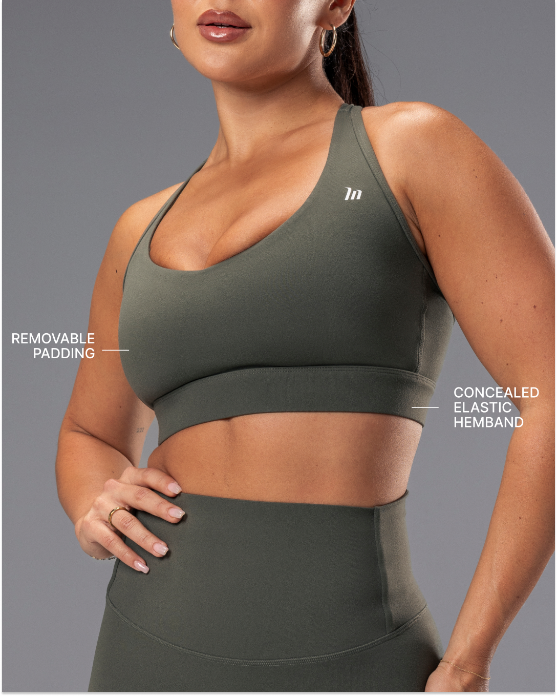 Elite Support Bra - Eucalyptus-Sports Bras-XS-022608EUYPTS-XS-MNAPPRL48422-3-Muscle Nation