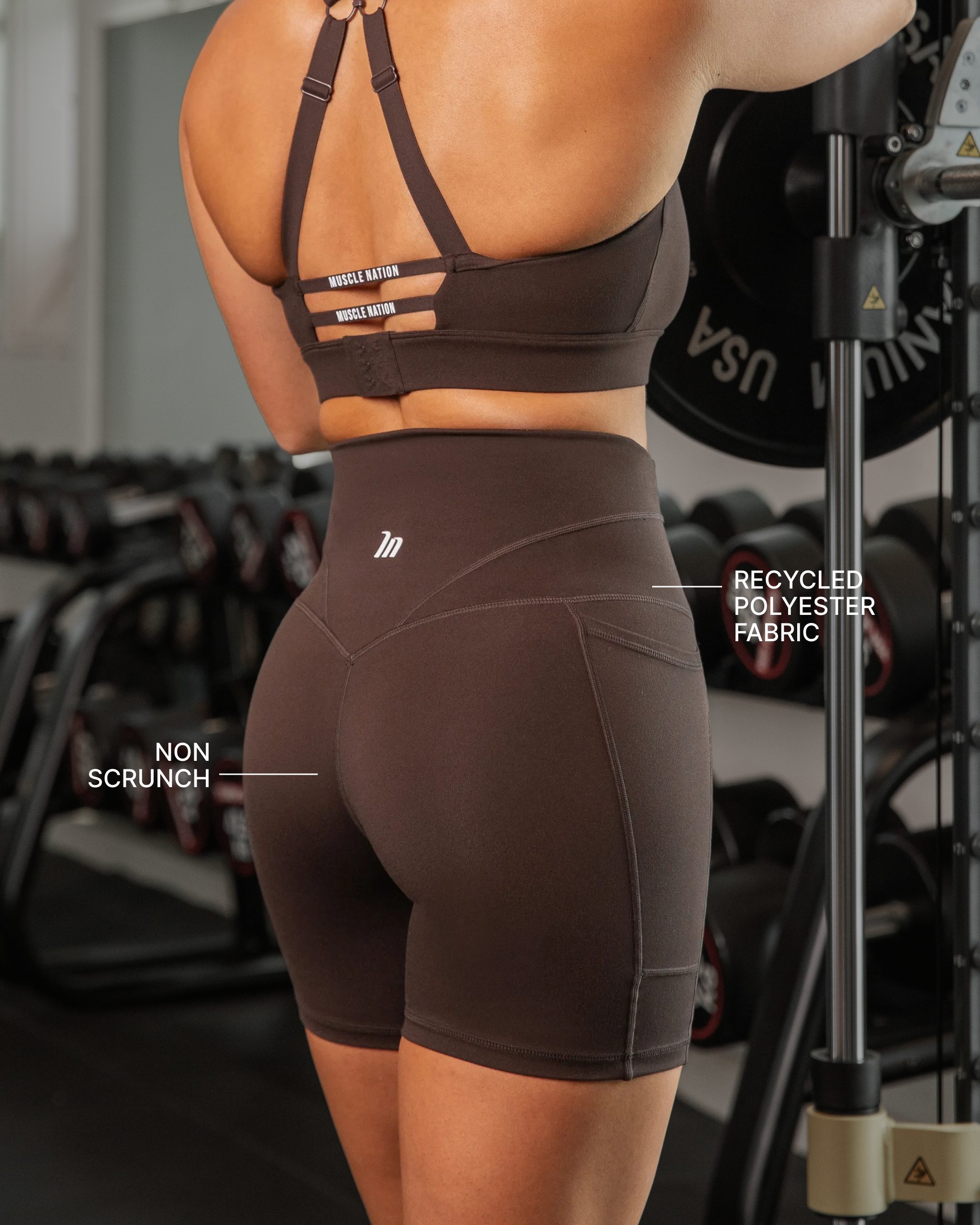 Unrivalled Everyday Pocket Bike Shorts - Cocoa-Shorts-XXS-022503COCOA-XXS-MNAPPRL44009-2-Muscle Nation