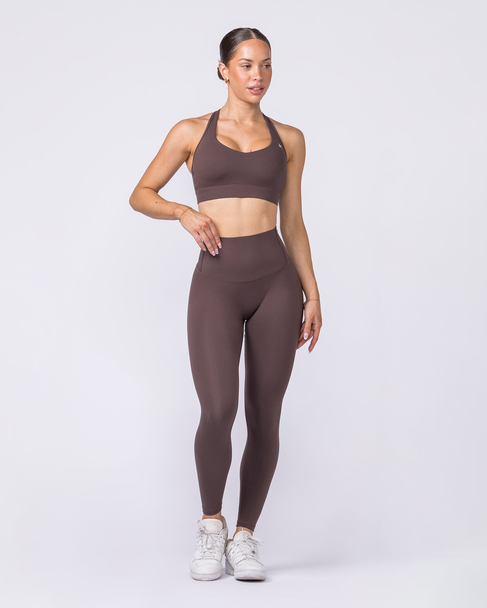 Unrivalled Bare Ankle Length Leggings - Cola-Leggings-XXS-022633COLA-XXS-MNAPPRL48780-9-Muscle Nation