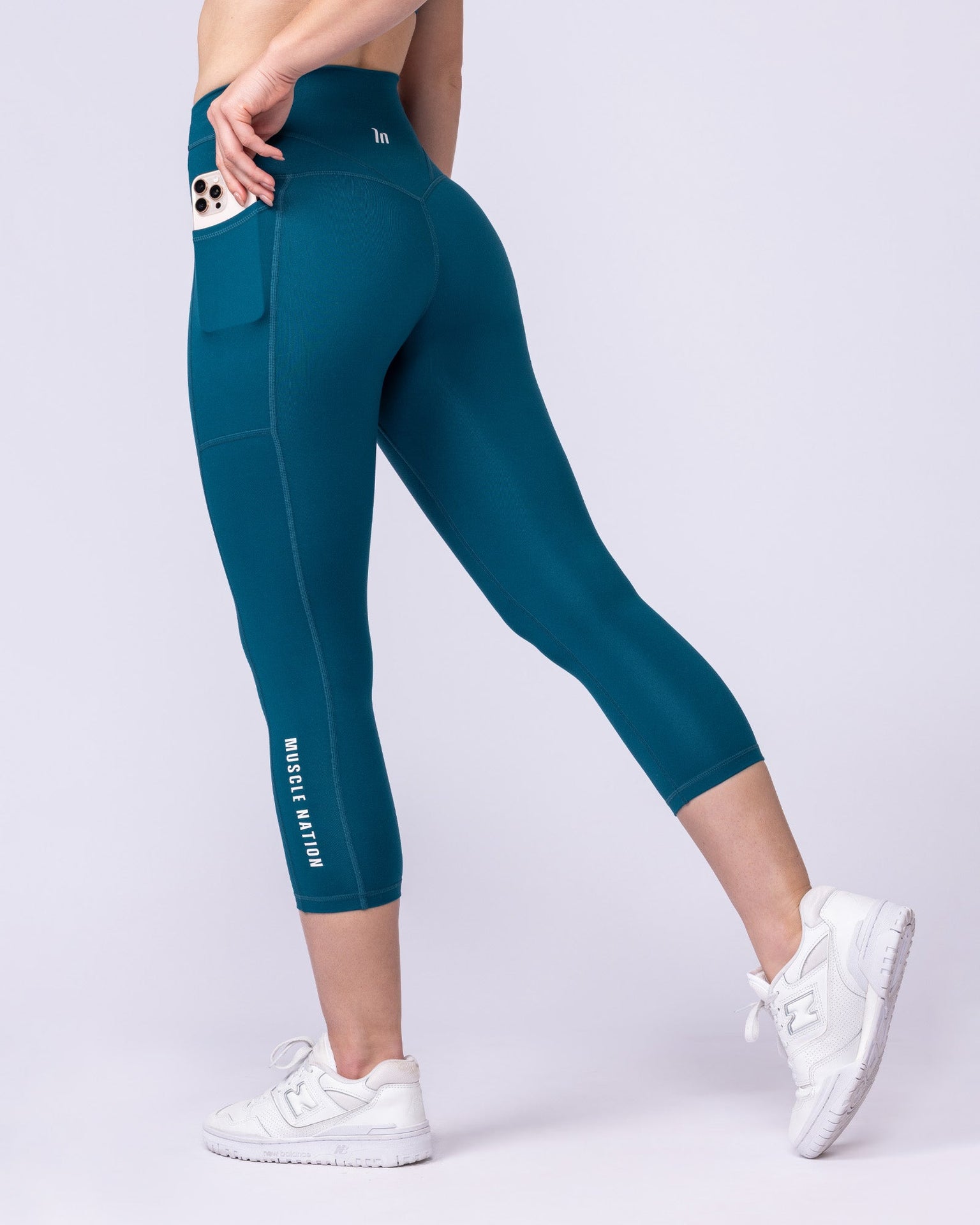 Unrivalled Everyday Pocket 7/8 Leggings - Dark Marine-Leggings-XXS-1125117DRKMRN-XXS-MNAPPRL46723-4-Muscle Nation