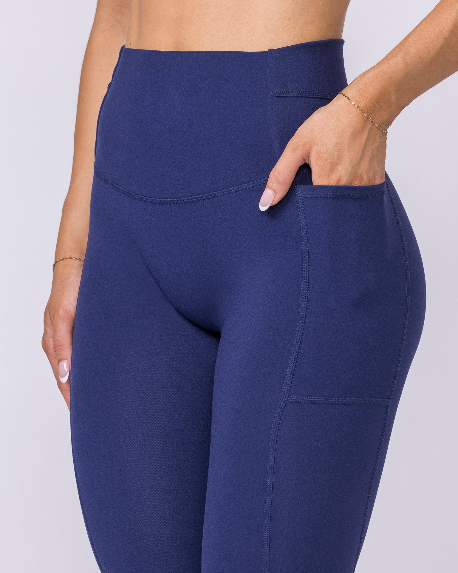 Unrivalled Everyday Pocket Ankle Leggings - Classic Navy-Leggings-XXS-022611CNAVY-XXS-MNAPPRL48515-7-Muscle Nation