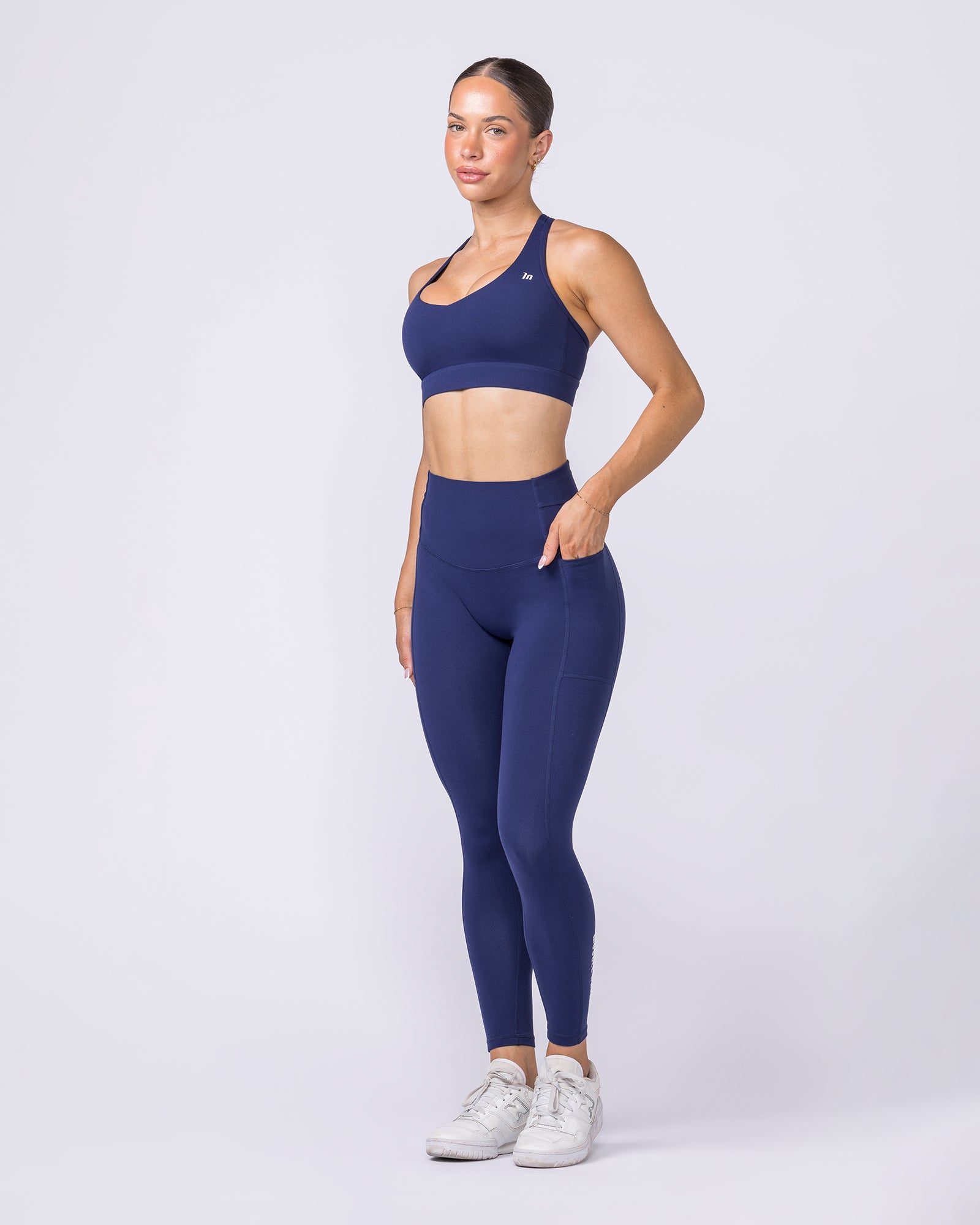 Unrivalled Everyday Pocket Ankle Leggings - Classic Navy-Leggings-XXS-022611CNAVY-XXS-MNAPPRL48515-10-Muscle Nation