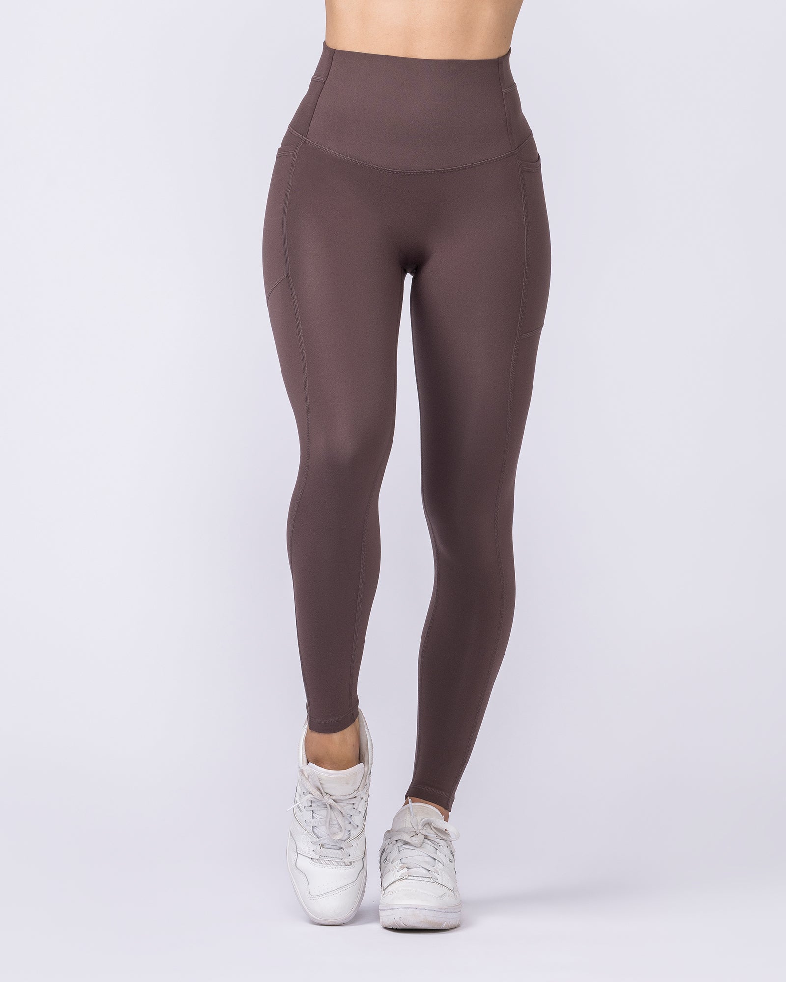 Unrivalled Everyday Pocket Ankle Leggings - Cola-Leggings-XXS-022611COLA-XXS-MNAPPRL48506-6-Muscle Nation