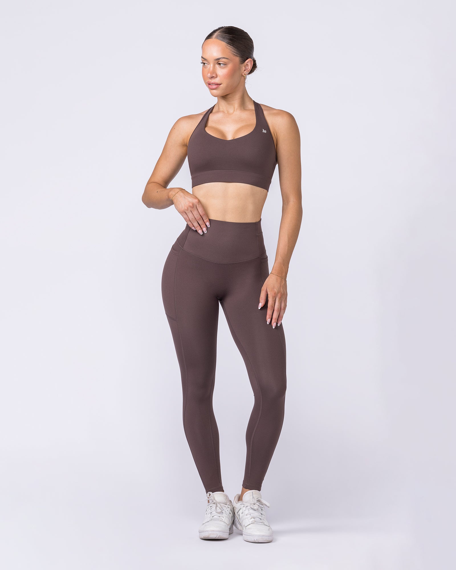 Unrivalled Everyday Pocket Ankle Leggings - Cola-Leggings-XXS-022611COLA-XXS-MNAPPRL48506-9-Muscle Nation