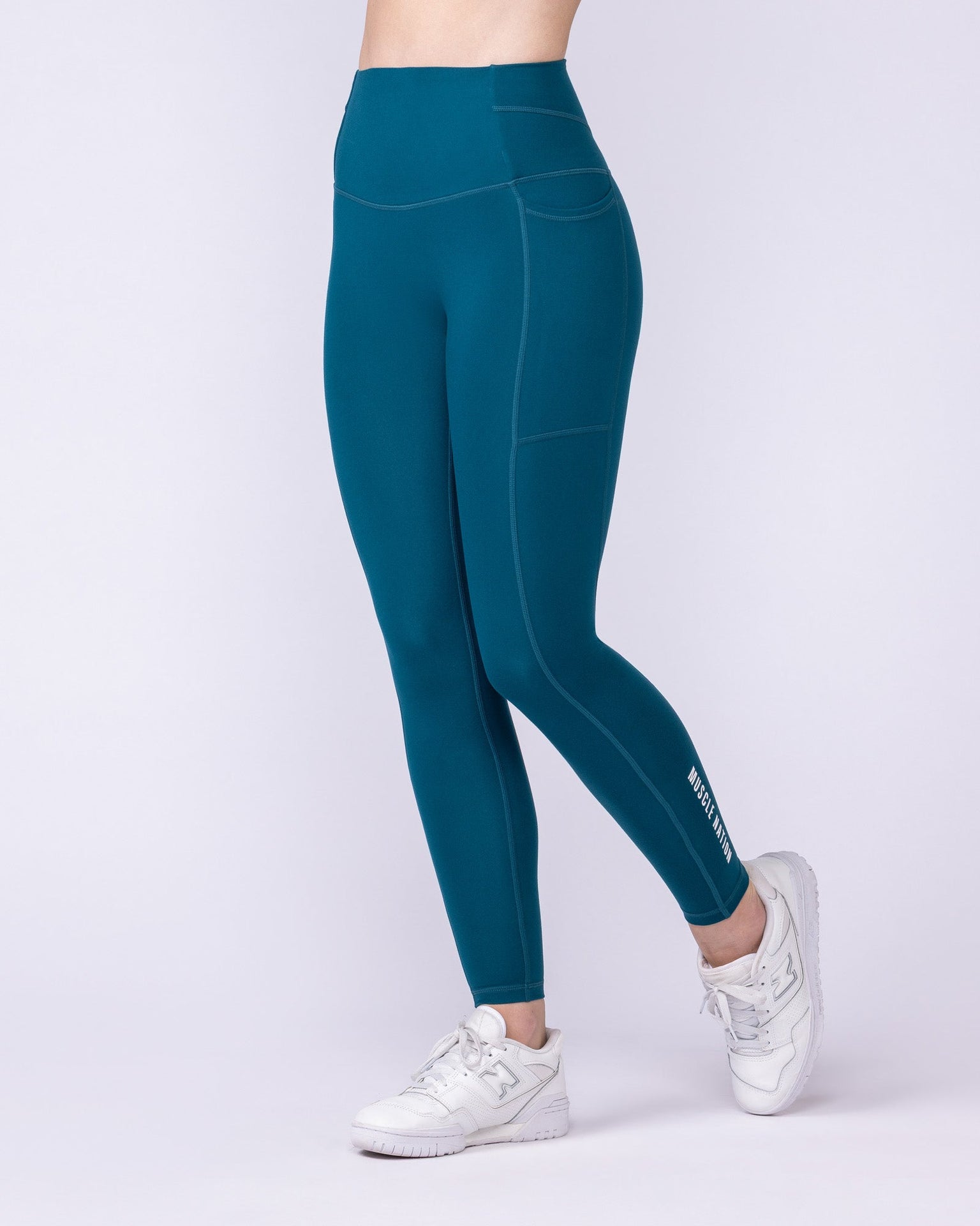 Unrivalled Everyday Pocket Ankle Leggings - Dark Marine-Leggings-XXS-1125115DRKMRN-XXS-MNAPPRL46732-1-Muscle Nation