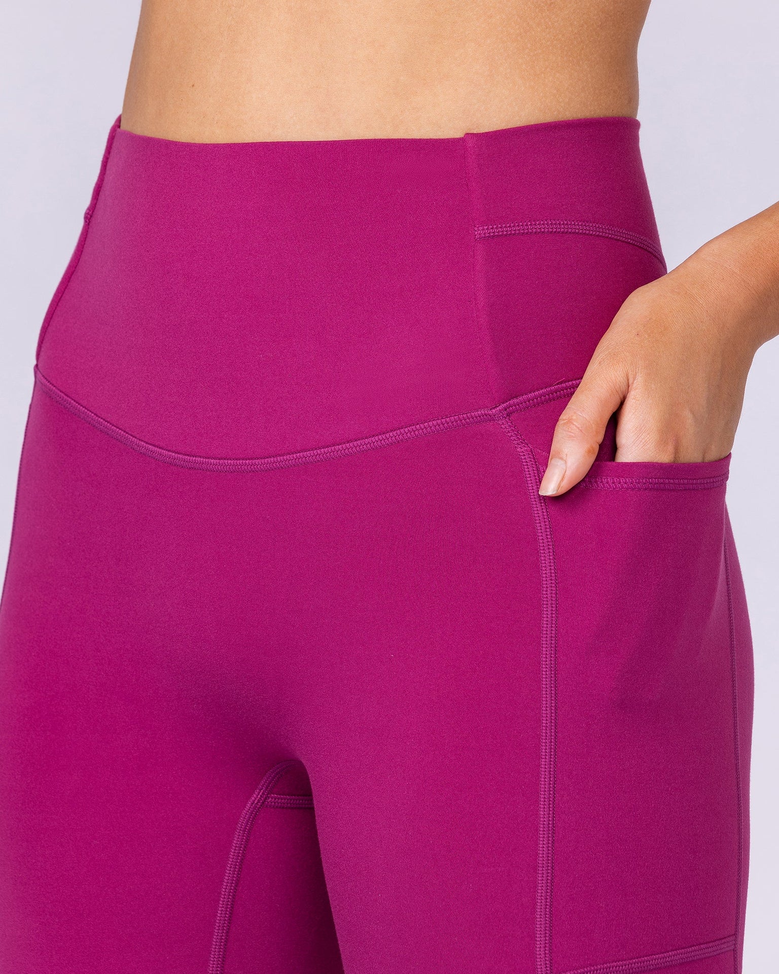 Unrivalled Everyday Pocket Ankle Leggings - Raspberry Quartz-Leggings-XXS-1125115RSPQ-XXS-MNAPPRL46741-4-Muscle Nation