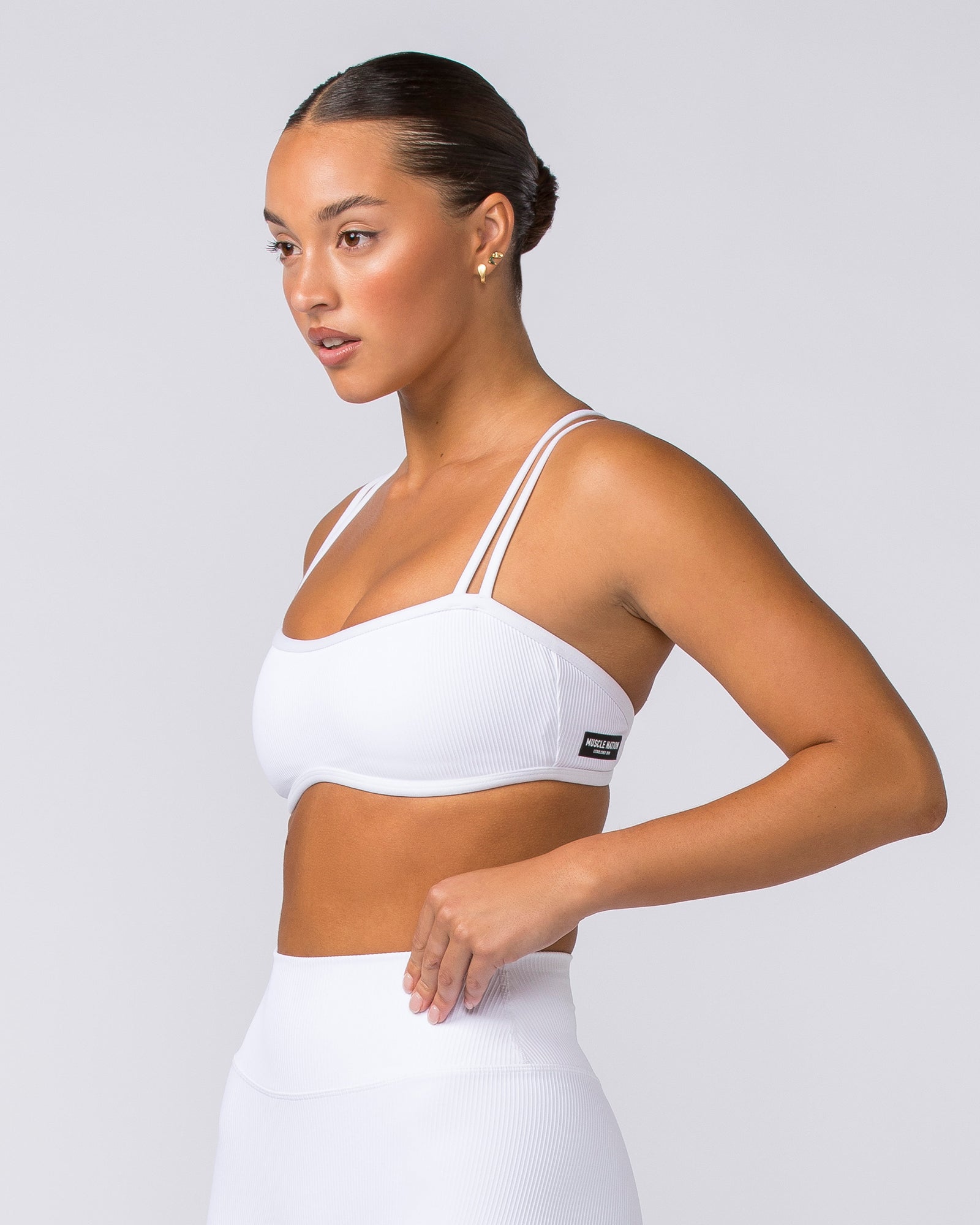Curves Rib Bralette - White-Bralettes-XS-112373WHT-XS-MNAPPRL27735-3-Muscle Nation