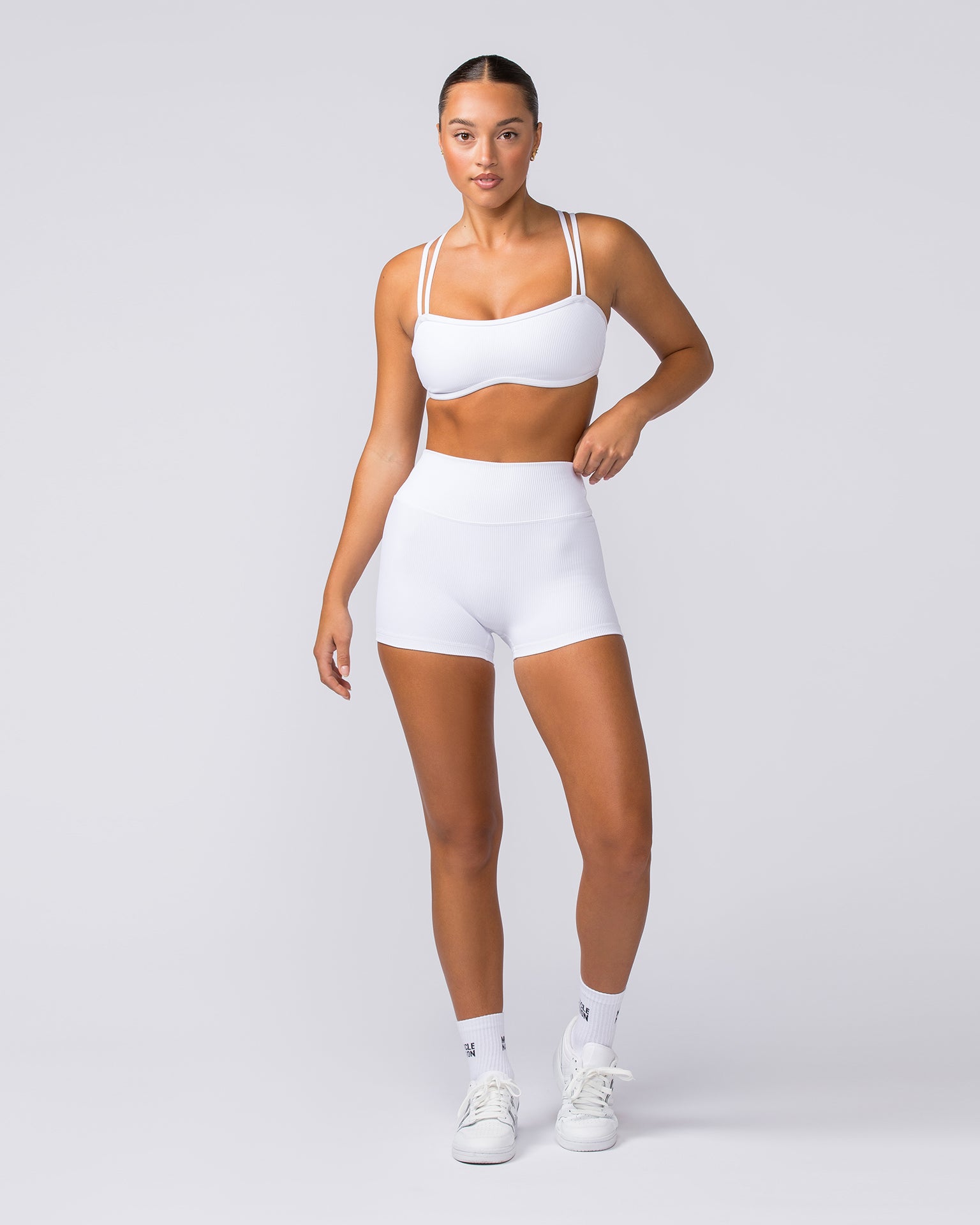 Curves Rib Bralette - White-Bralettes-XS-112373WHT-XS-MNAPPRL27735-6-Muscle Nation