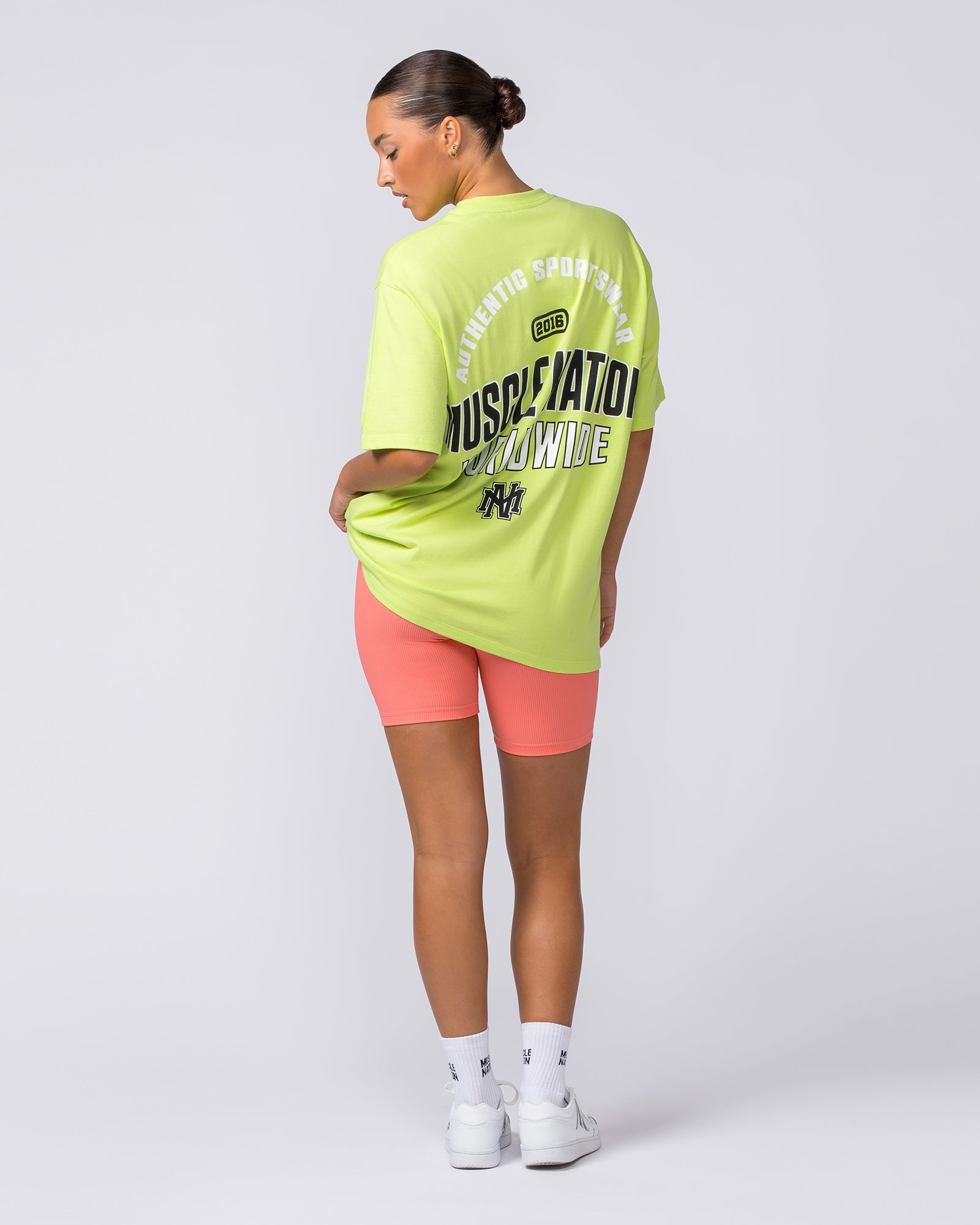 Clique Oversized Tee - Pale Cyber Lime-T-Shirts-XS-112341PLCYLM-XS-MNAPPRL28622-7-Muscle Nation